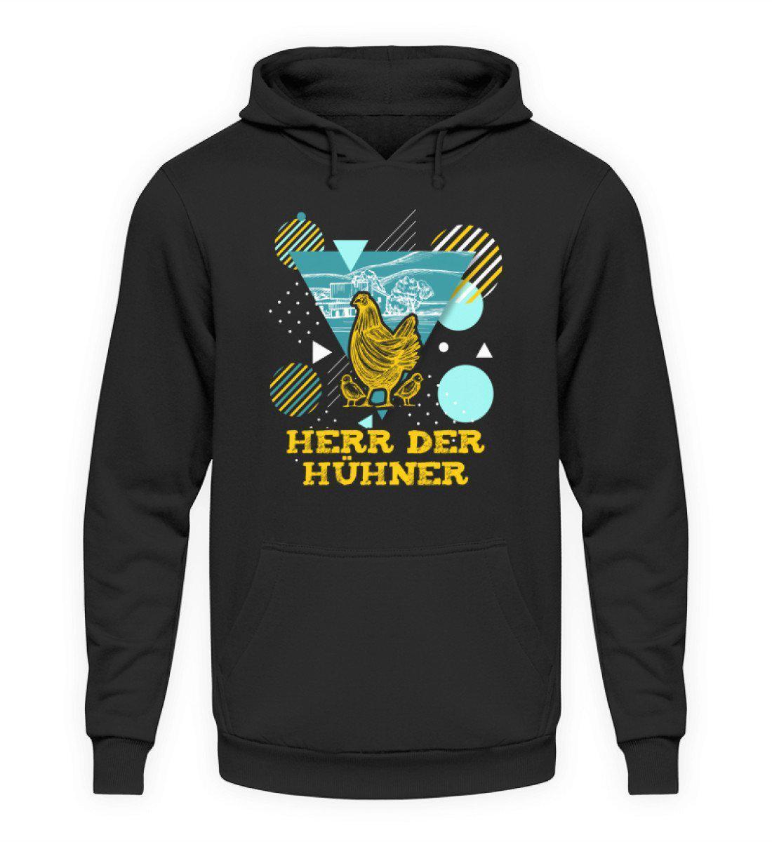 Herr der Hühner Geometric · Unisex Kapuzenpullover Hoodie-Unisex Hoodie-Jet Black-L-Agrarstarz