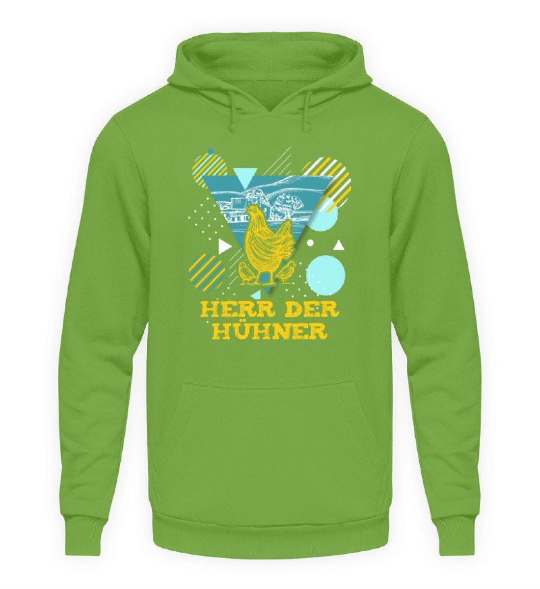 Herr der Hühner Geometric · Unisex Kapuzenpullover Hoodie-Unisex Hoodie-LimeGreen-L-Agrarstarz