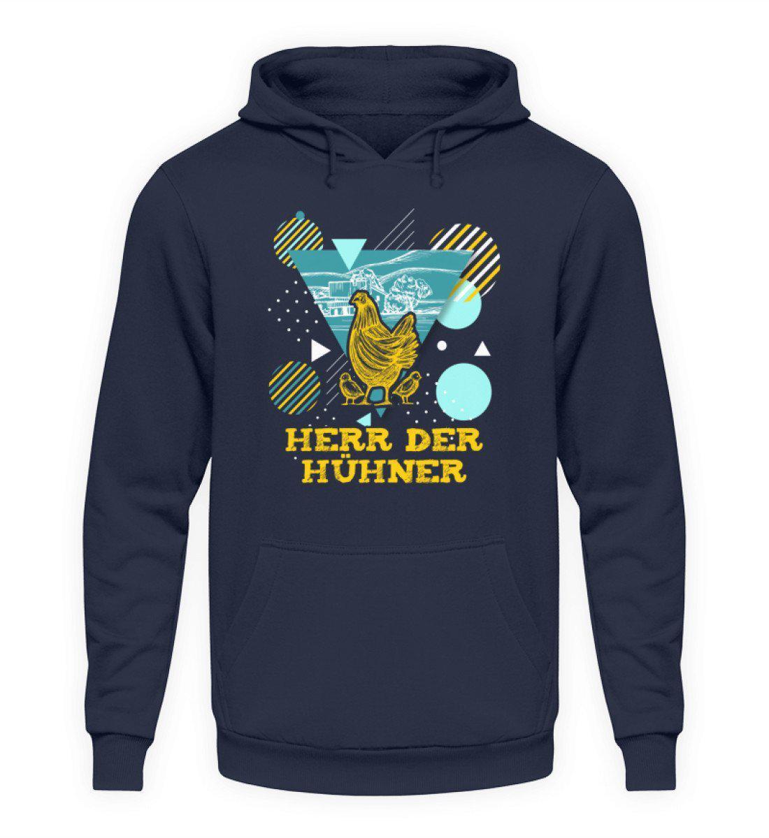 Herr der Hühner Geometric · Unisex Kapuzenpullover Hoodie-Unisex Hoodie-Oxford Navy-L-Agrarstarz