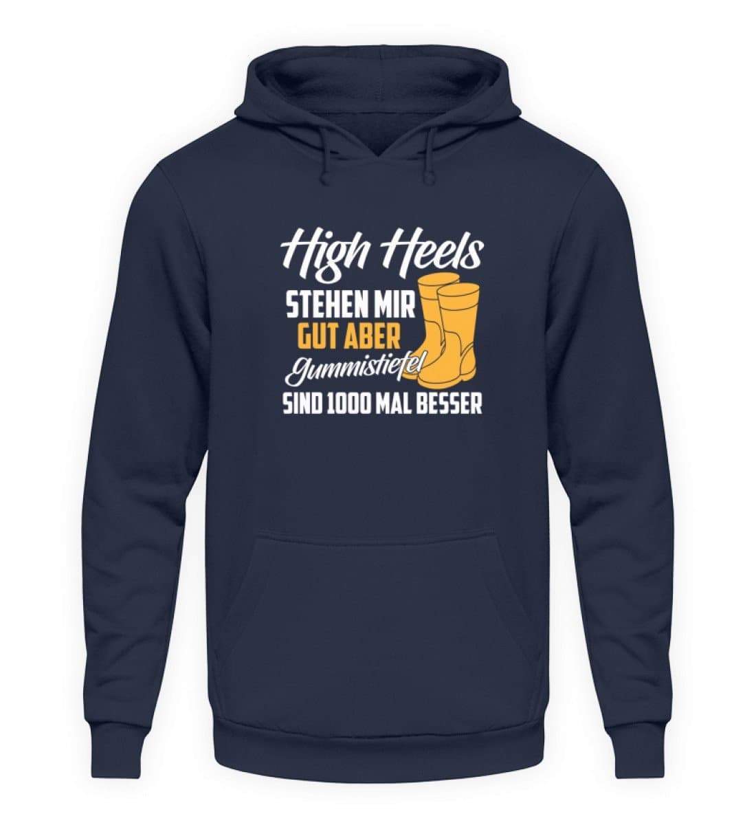 High Heels stehen mir gut · Unisex Kapuzenpullover Hoodie-Unisex Hoodie-Oxford Navy-L-Agrarstarz