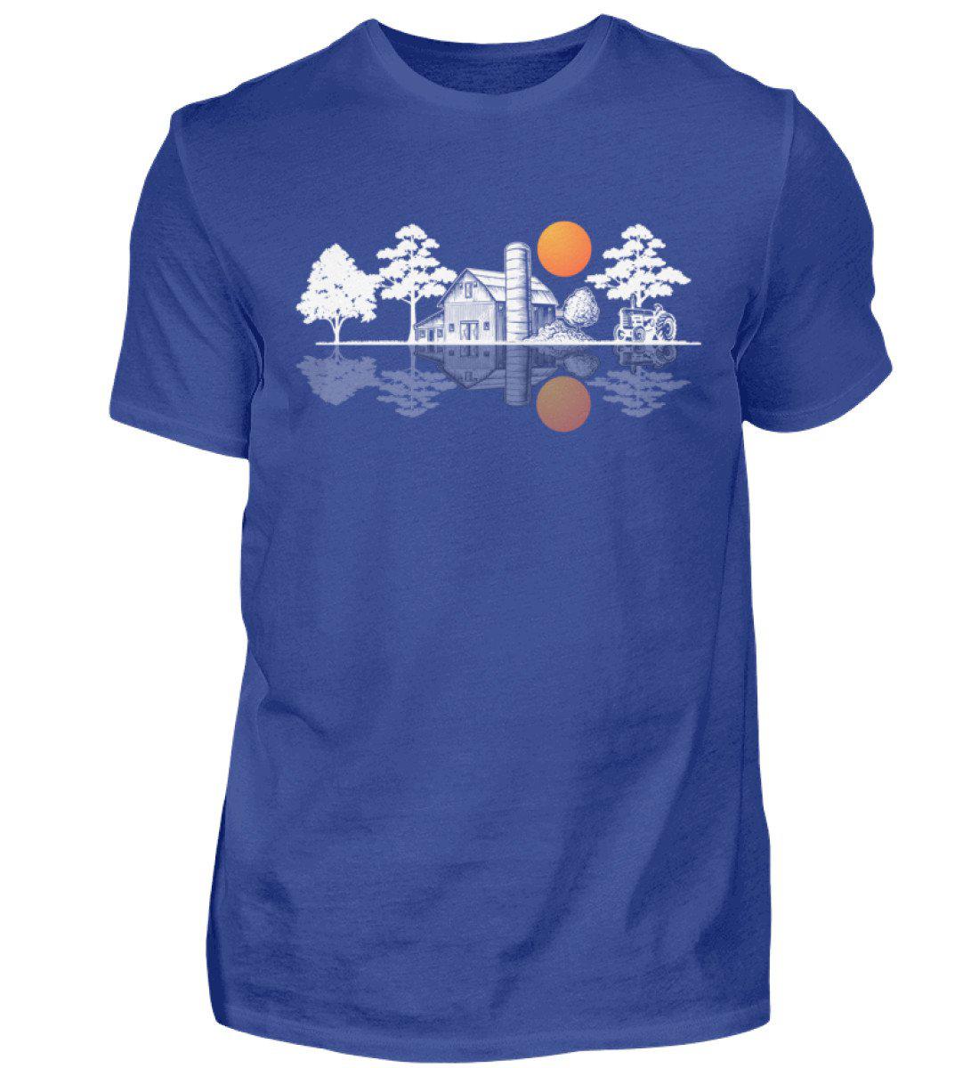 Hof Skyline · Herren T-Shirt-Herren Basic T-Shirt-Royal Blue-S-Agrarstarz