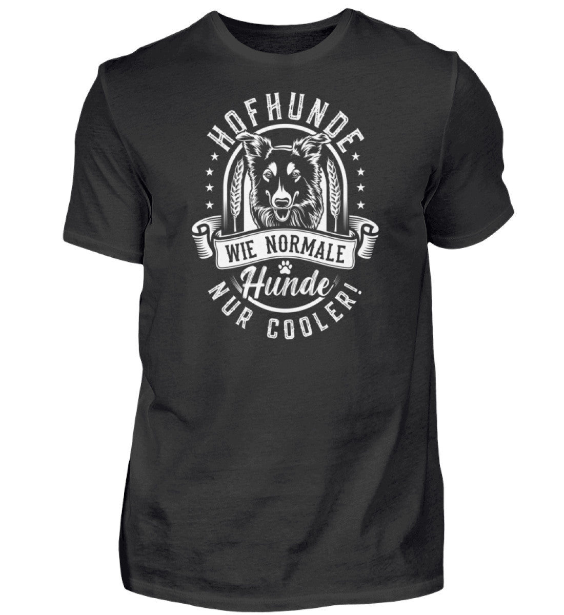 Hofhunde sind cooler · Herren T-Shirt-Herren Basic T-Shirt-Black-S-Agrarstarz