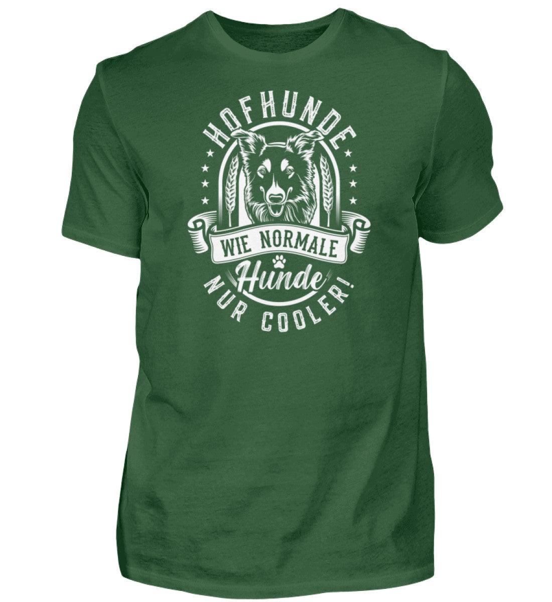 Hofhunde sind cooler · Herren T-Shirt-Herren Basic T-Shirt-Bottle Green-S-Agrarstarz