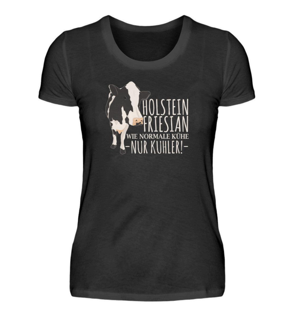 Holstein Friesian kuhler · Damen T-Shirt-Damen Basic T-Shirt-Black-S-Agrarstarz