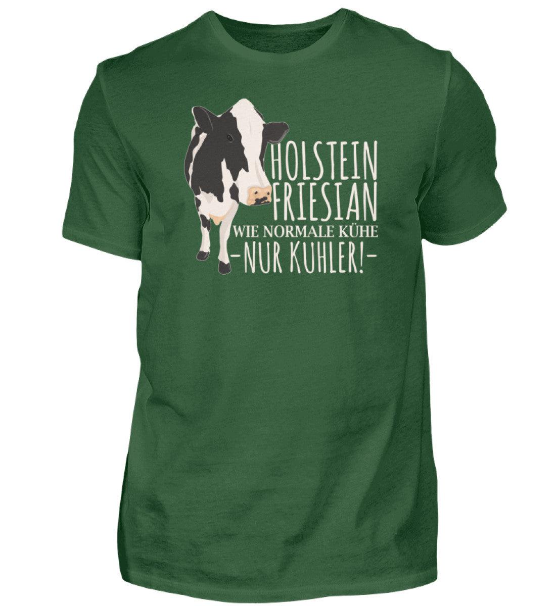 Holstein Friesian kuhler · Herren T-Shirt-Herren Basic T-Shirt-Bottle Green-S-Agrarstarz