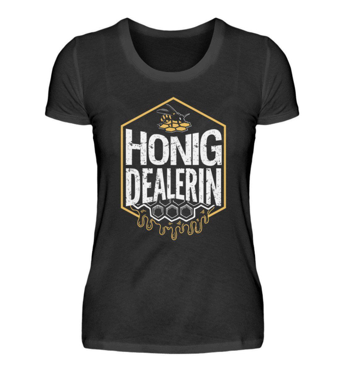 Honig Dealerin · Damen T-Shirt-Damen Basic T-Shirt-Black-S-Agrarstarz