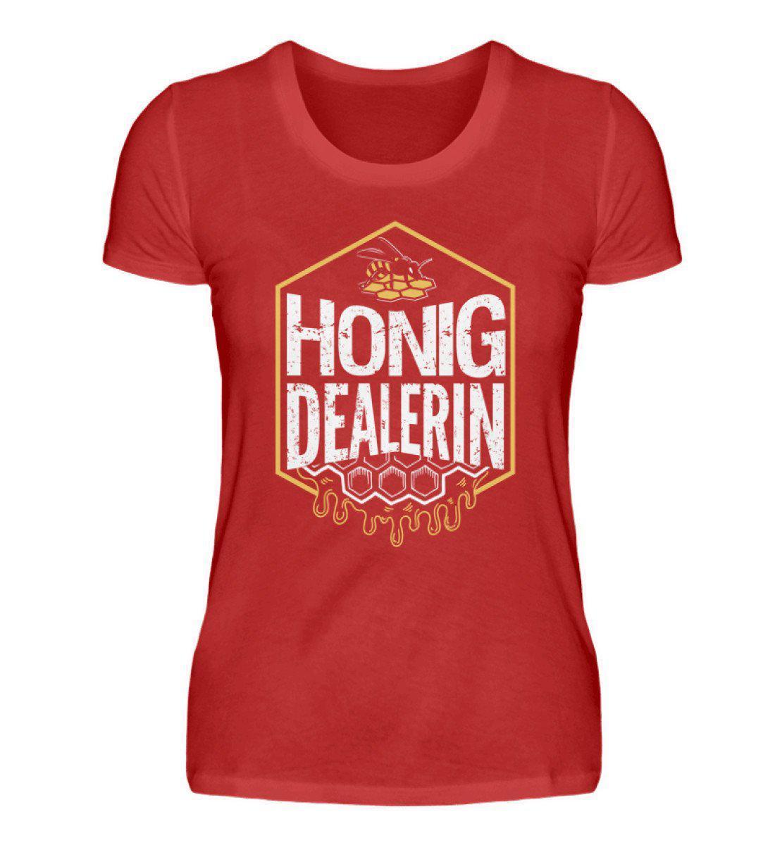 Honig Dealerin · Damen T-Shirt-Damen Basic T-Shirt-Red-S-Agrarstarz