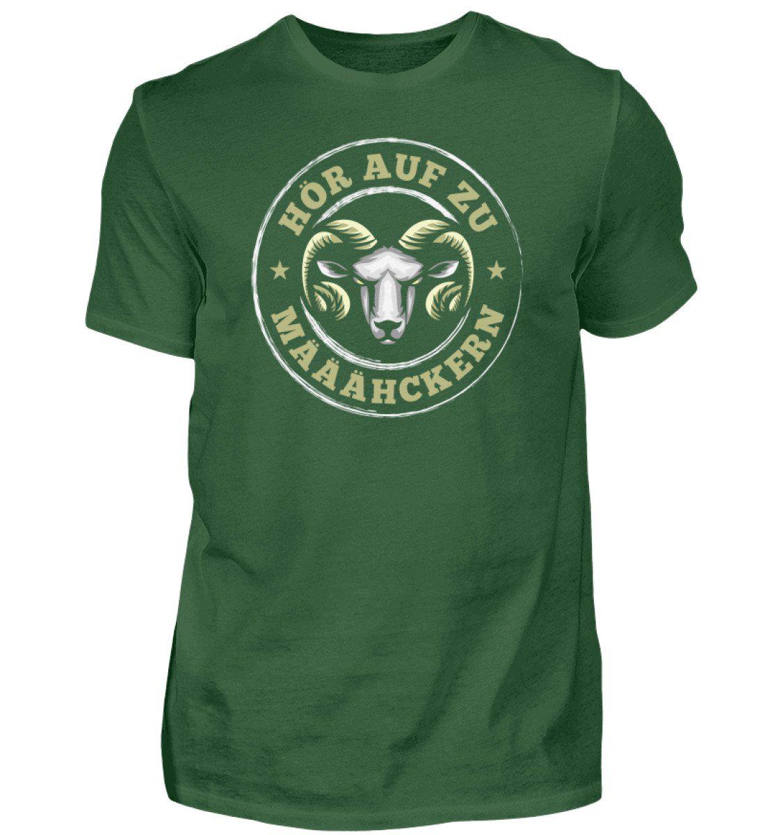 Hör auf zu määähckern · Herren T-Shirt-Herren Basic T-Shirt-Bottle Green-S-Agrarstarz
