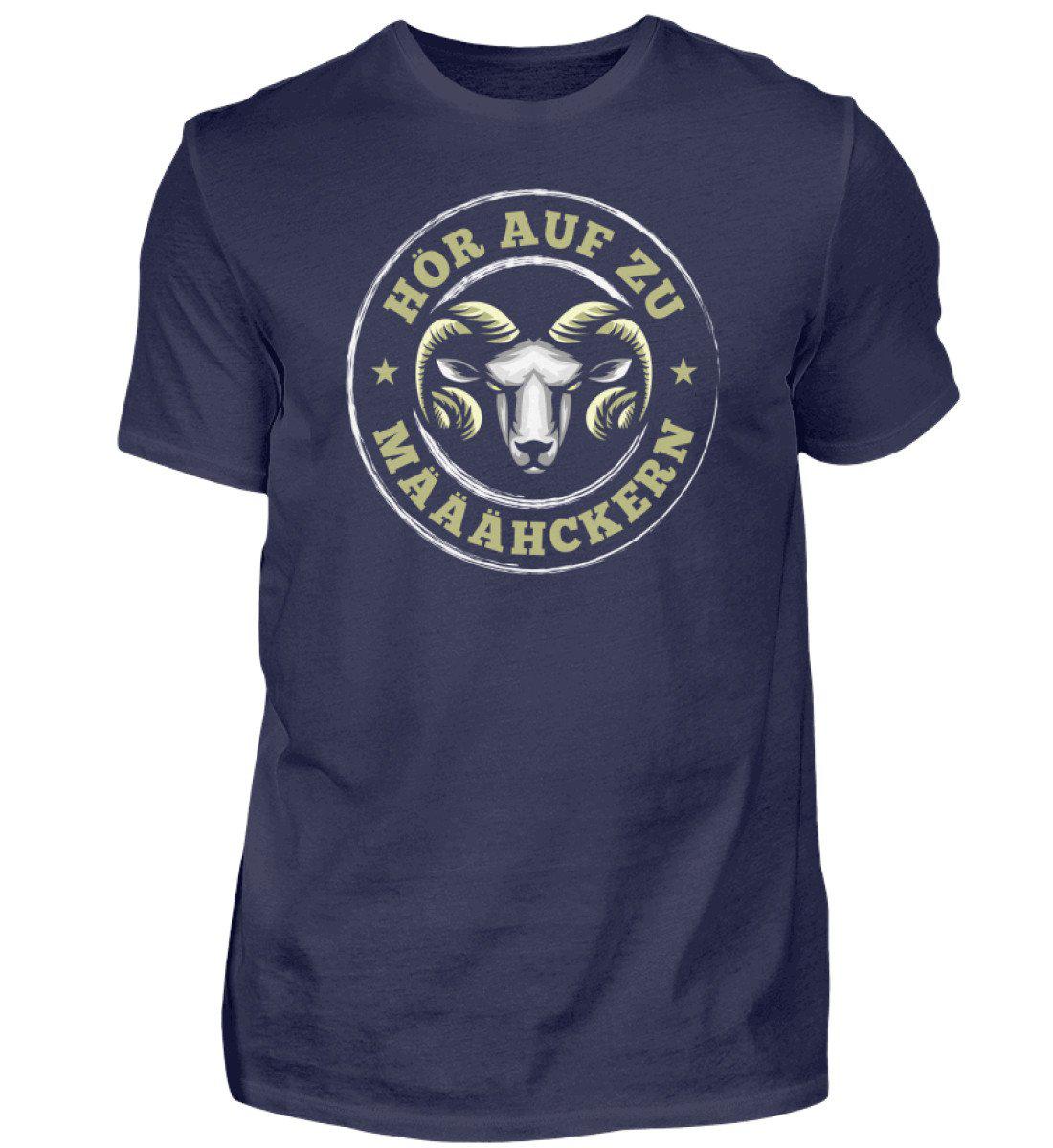 Hör auf zu määähckern · Herren T-Shirt-Herren Basic T-Shirt-Navy-S-Agrarstarz