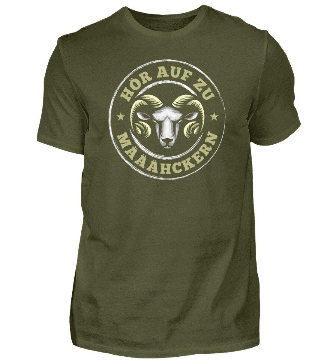 Hör auf zu määähckern · Herren T-Shirt-Herren Basic T-Shirt-Urban Khaki-S-Agrarstarz