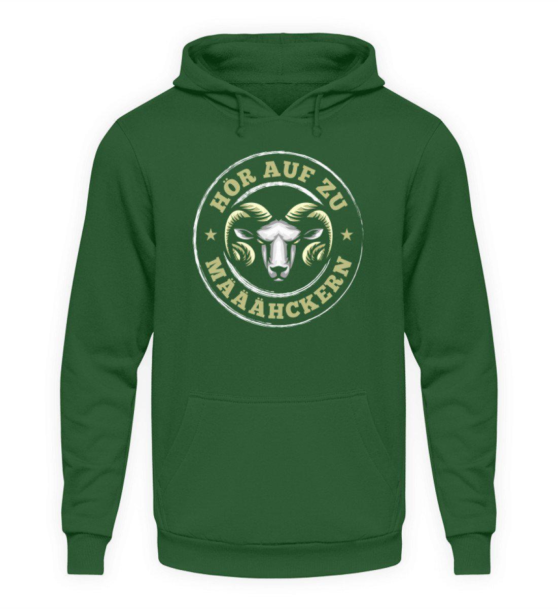 Hör auf zu määähckern - Unisex Kapuzenpullover Hoodie-Unisex Hoodie-Bottle Green-S-Agrarstarz