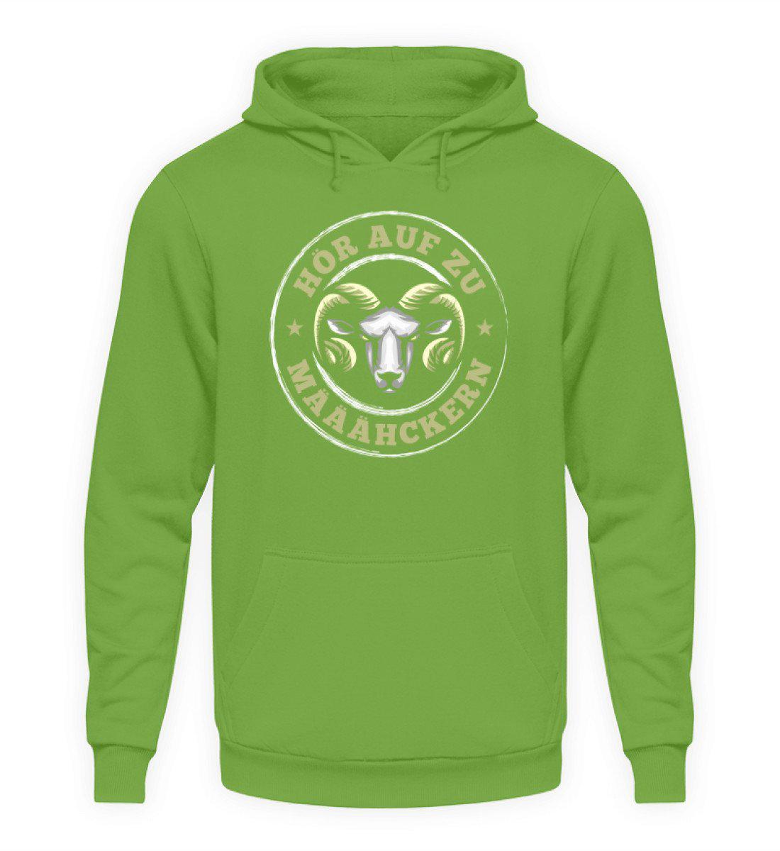 Hör auf zu määähckern - Unisex Kapuzenpullover Hoodie-Unisex Hoodie-LimeGreen-S-Agrarstarz