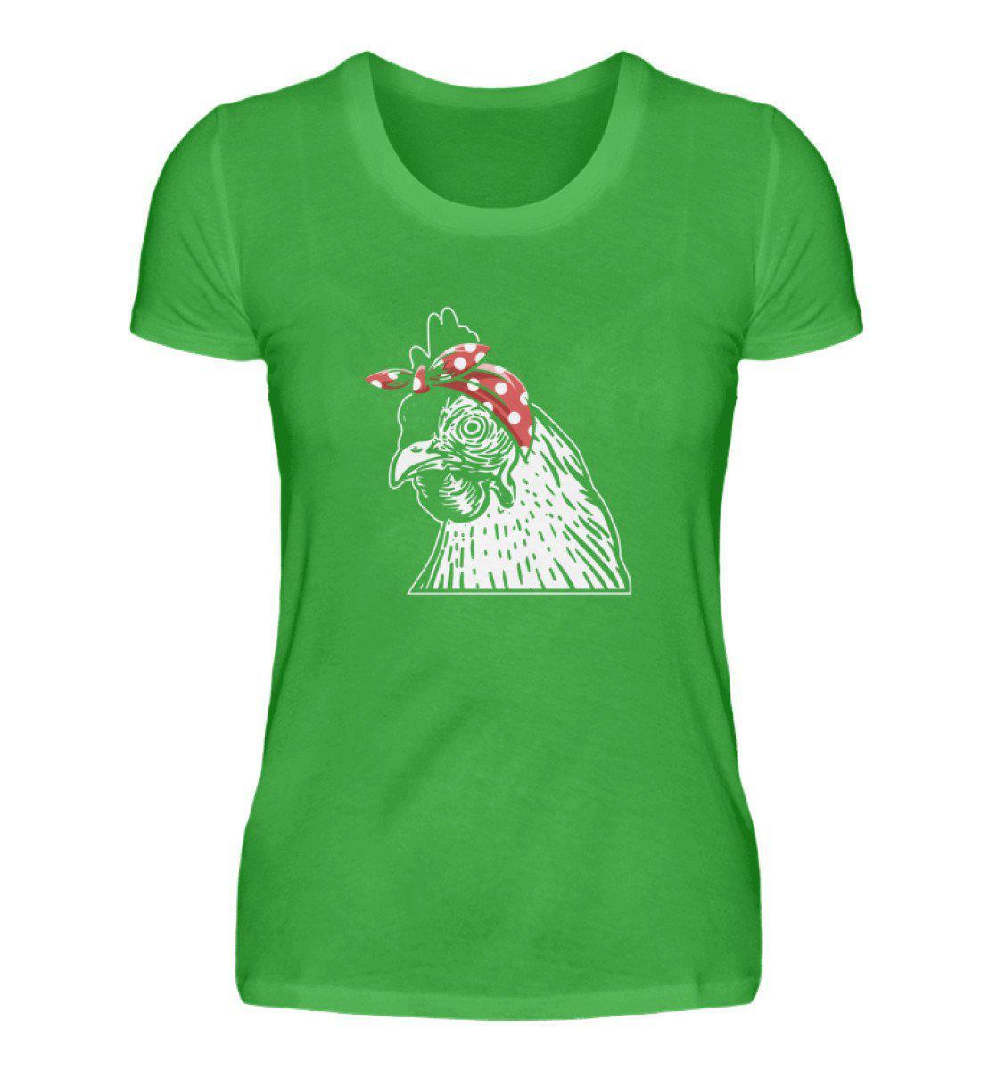 Huhn Band · Damen T-Shirt-Damen Basic T-Shirt-Green Apple-S-Agrarstarz