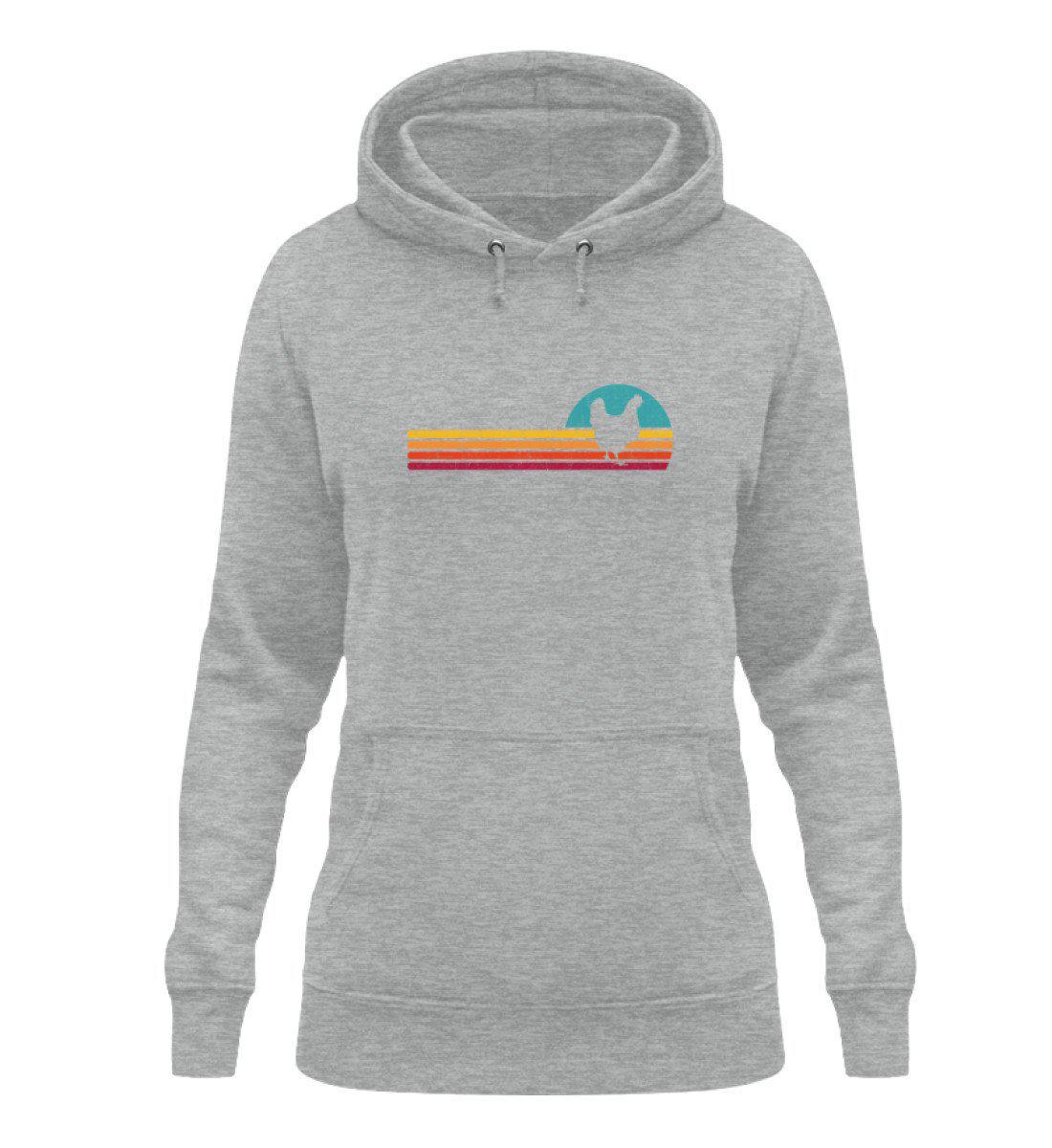 Huhn Retro · Damen Hoodie-Damen Hoodie-Heather Sport Grey-XS-Agrarstarz