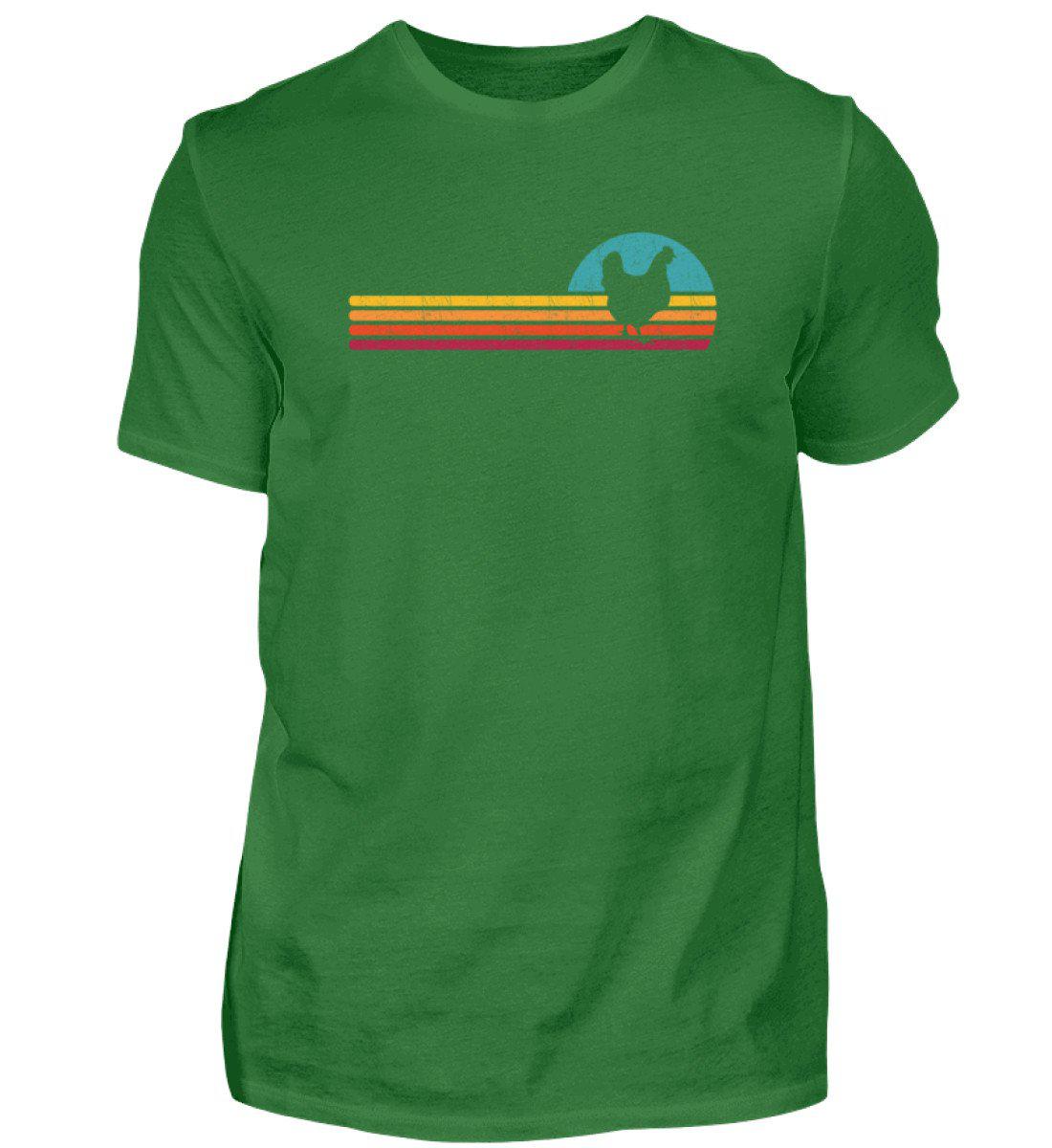 Huhn Retro · Herren T-Shirt-Herren Basic T-Shirt-Kelly Green-S-Agrarstarz