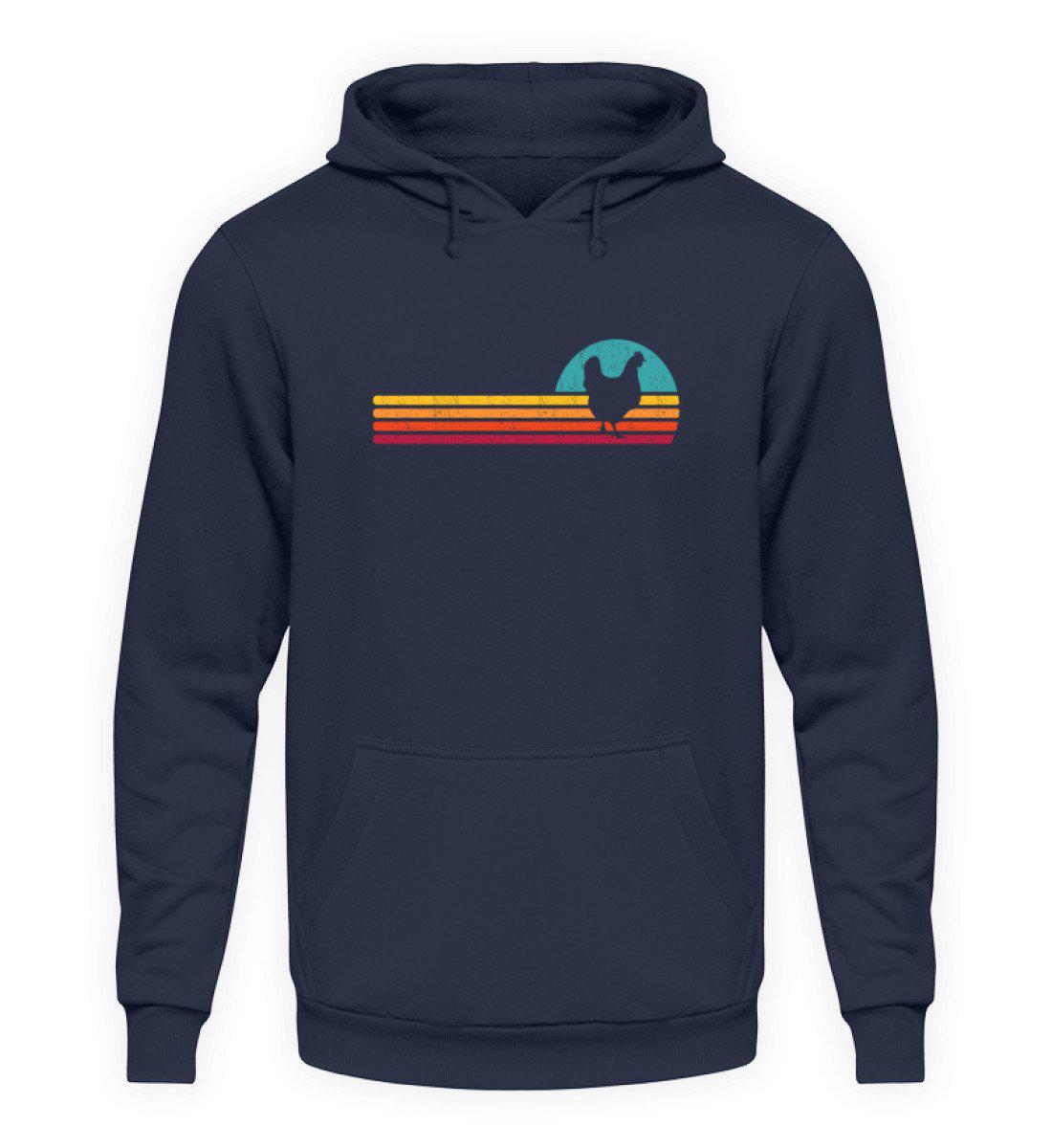 Huhn Retro · Unisex Kapuzenpullover Hoodie-Unisex Hoodie-Oxford Navy-S-Agrarstarz