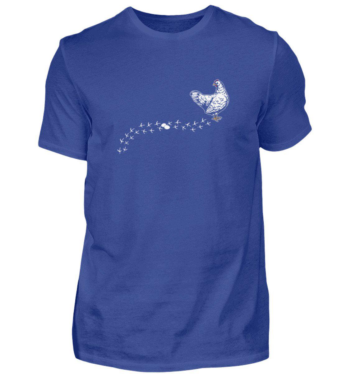 Huhn Spuren · Herren T-Shirt-Herren Basic T-Shirt-Royal Blue-S-Agrarstarz