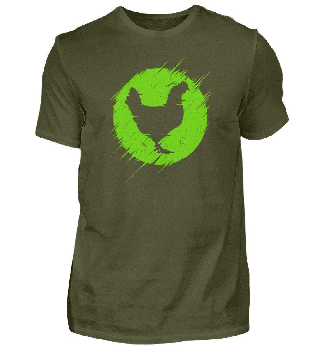 Huhn simple · Herren T-Shirt-Herren Basic T-Shirt-Urban Khaki-S-Agrarstarz