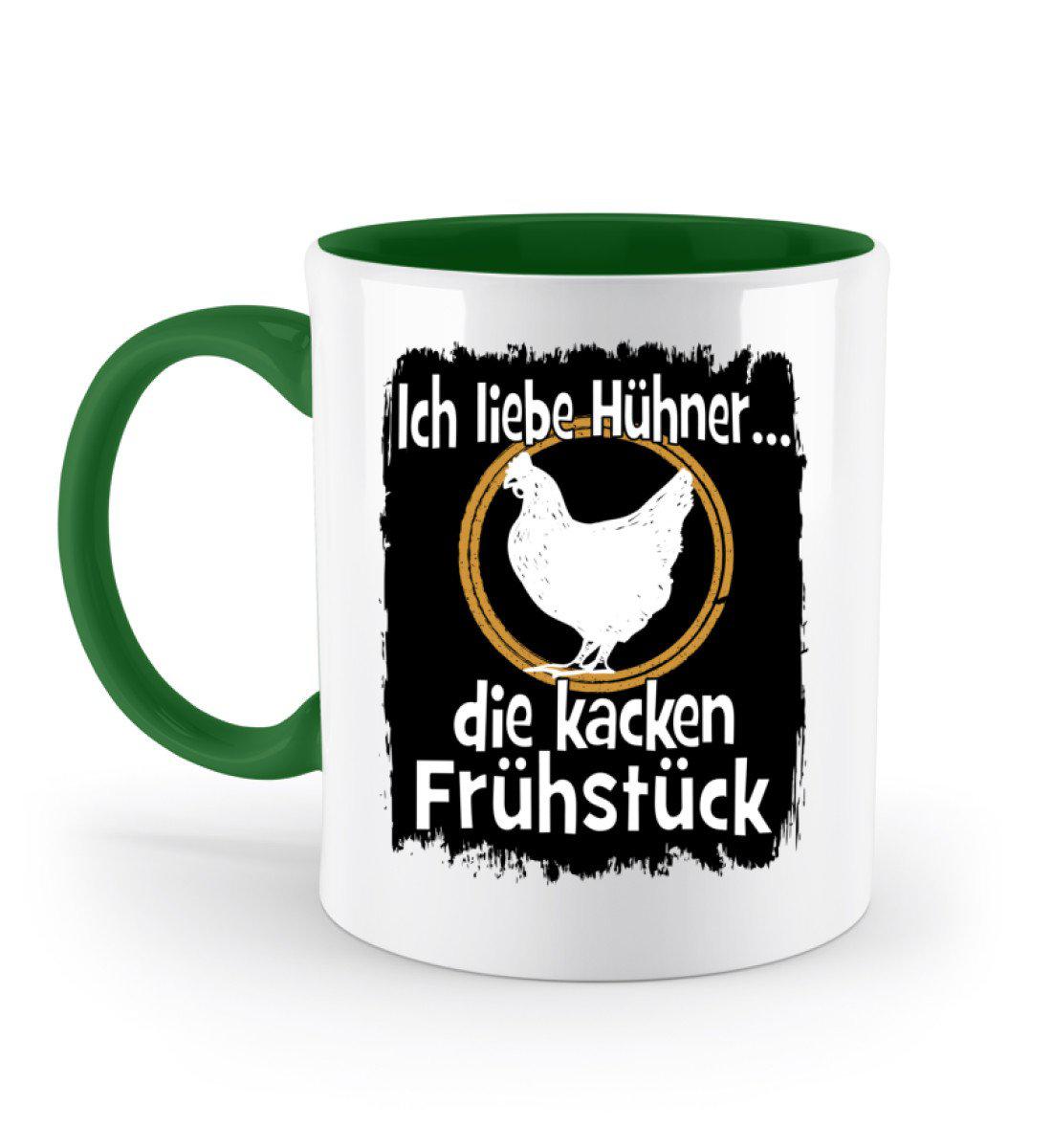 Hühner Frühstück · Keramik Tasse zweifarbig-Keramik Tasse Zweifarbig-Irish Green-330ml-Agrarstarz