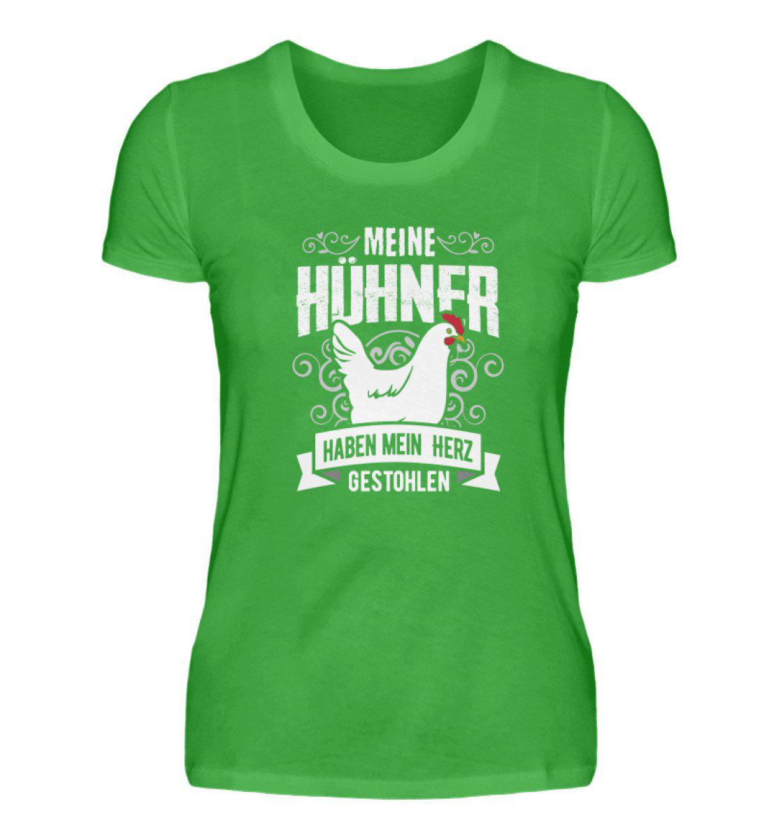 Hühner Herz gestohlen · Damen T-Shirt-Damen Basic T-Shirt-Green Apple-S-Agrarstarz
