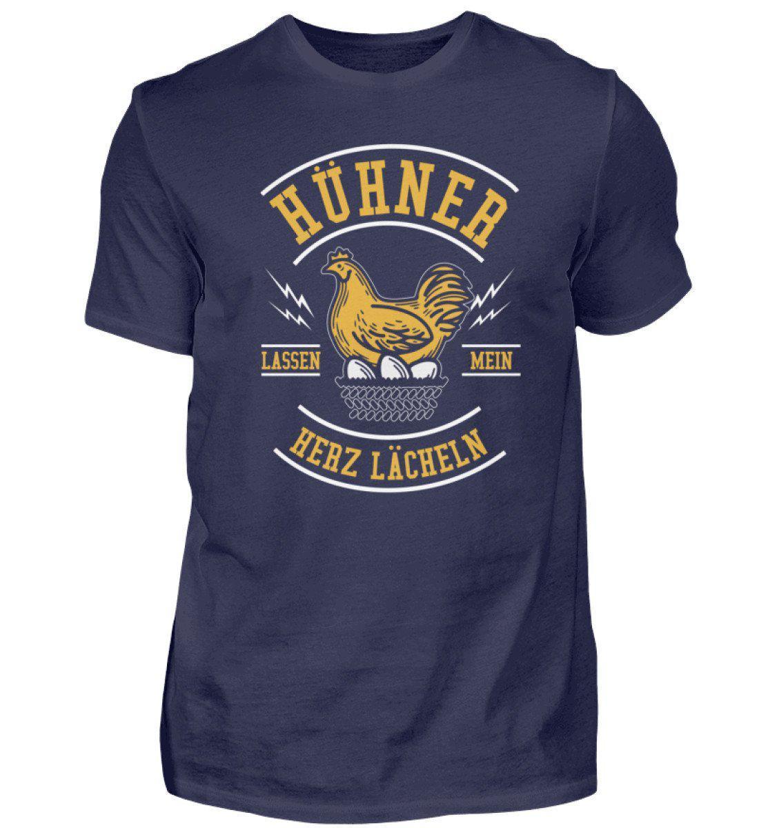 Hühner Herz lächeln · Herren T-Shirt-Herren Basic T-Shirt-Navy-S-Agrarstarz