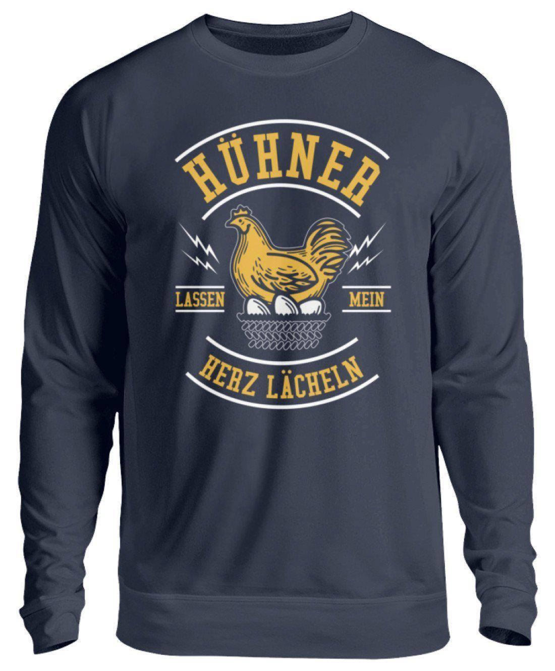 Hühner Herz lächeln · Unisex Sweatshirt Pullover-Unisex Sweatshirt-Oxford Navy-S-Agrarstarz