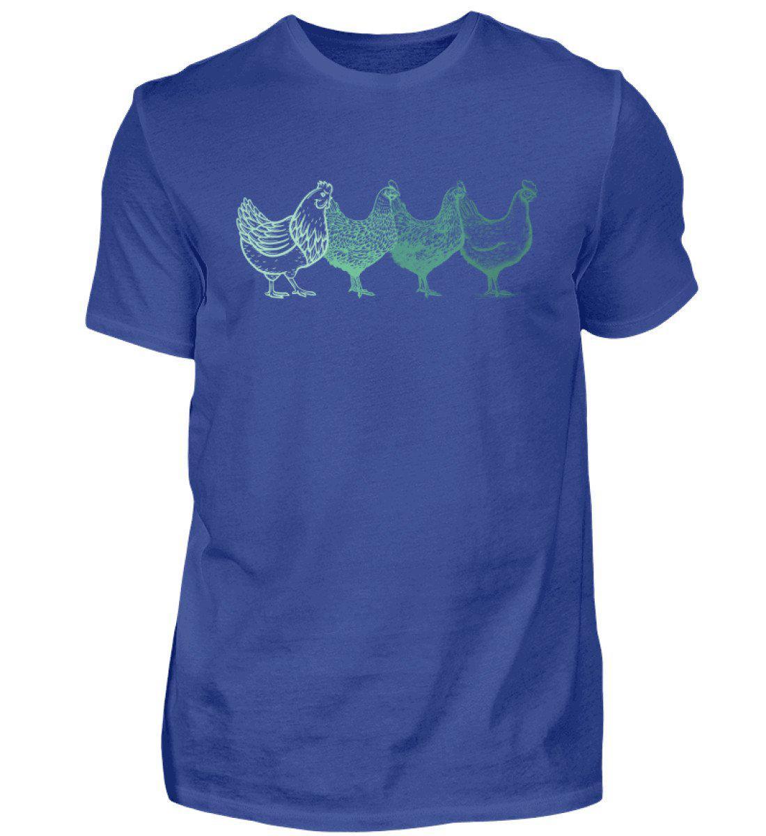 Hühner farbig · Herren T-Shirt-Herren Basic T-Shirt-Royal Blue-S-Agrarstarz