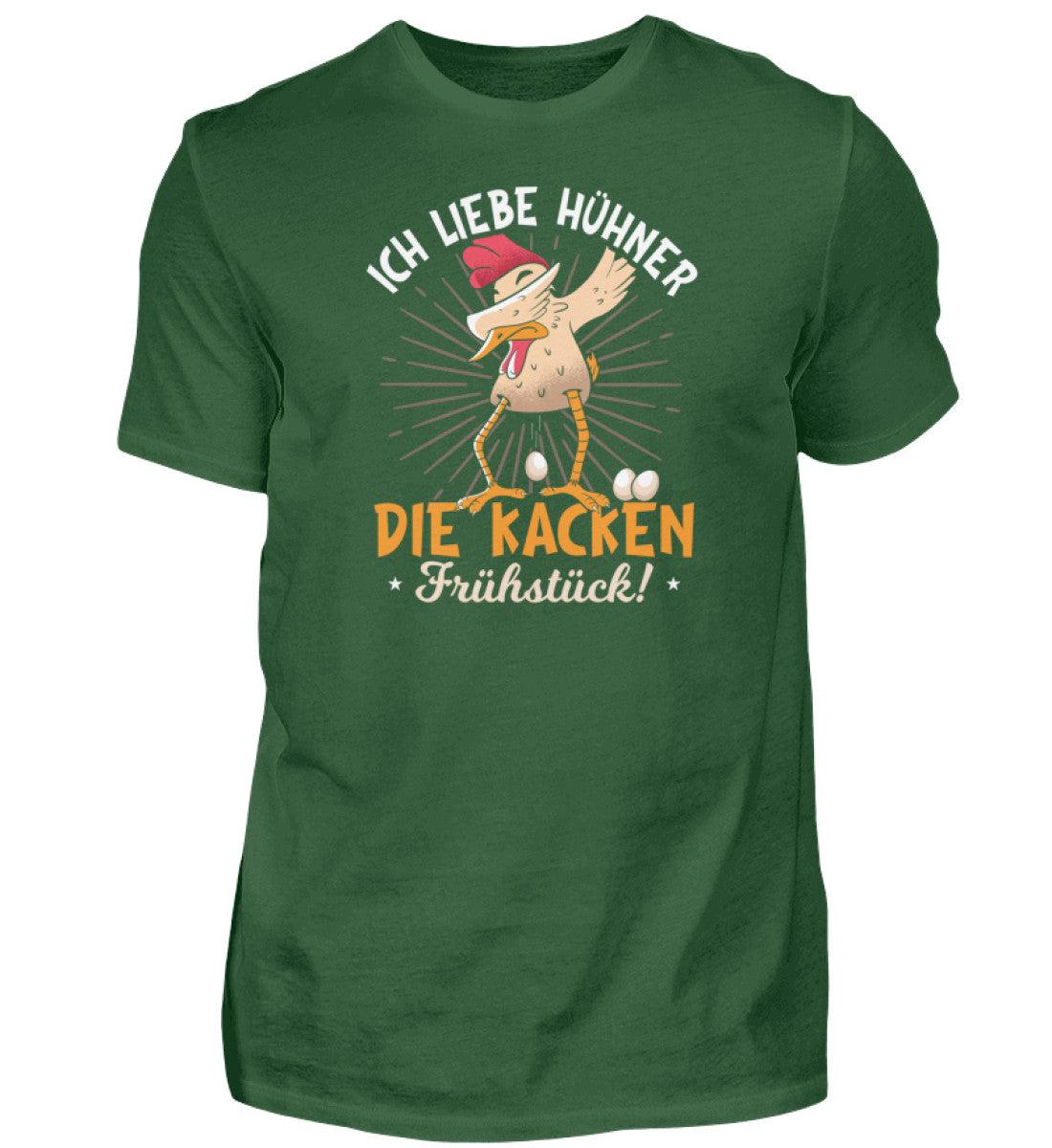 Hühner kacken Frühstück · Herren T-Shirt-Herren Basic T-Shirt-Bottle Green-S-Agrarstarz