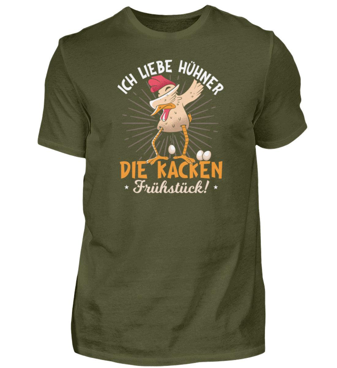 Hühner kacken Frühstück · Herren T-Shirt-Herren Basic T-Shirt-Urban Khaki-S-Agrarstarz