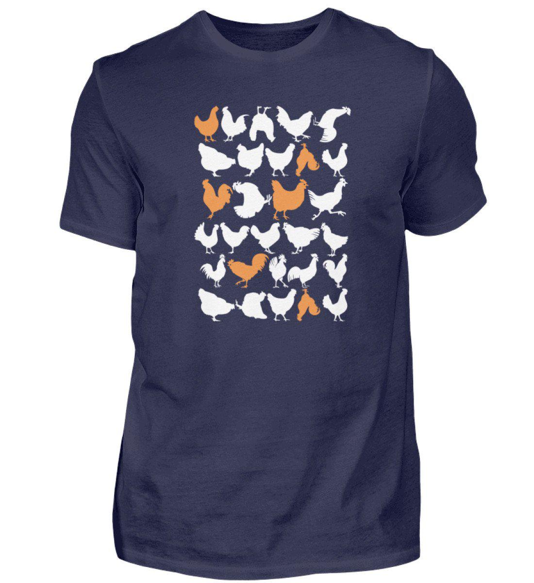 Hühner simple · Herren T-Shirt-Herren Basic T-Shirt-Navy-S-Agrarstarz