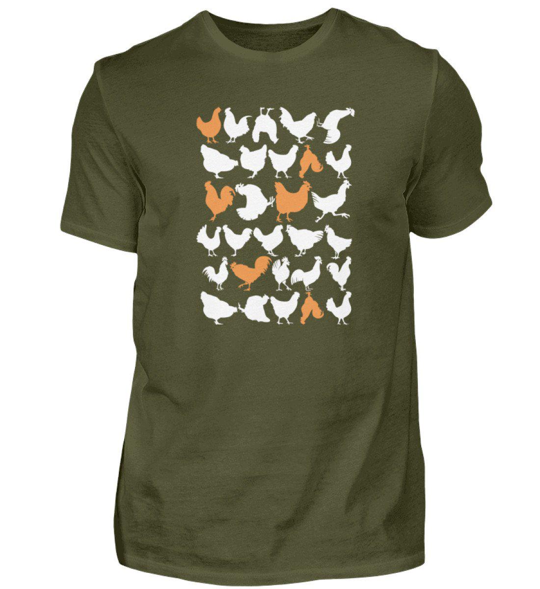 Hühner simple · Herren T-Shirt-Herren Basic T-Shirt-Urban Khaki-S-Agrarstarz
