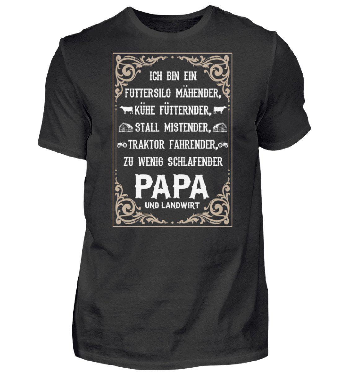 Ich bin Landwirt Papa · Herren T-Shirt-Herren Basic T-Shirt-Black-S-Agrarstarz
