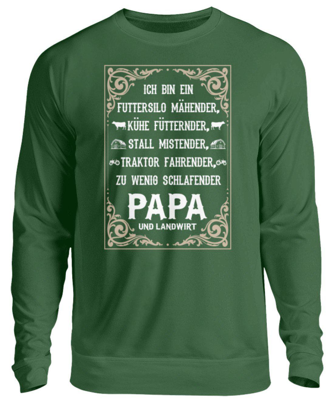 Ich bin Landwirt Papa · Unisex Sweatshirt Pullover-Unisex Sweatshirt-Bottle Green-S-Agrarstarz
