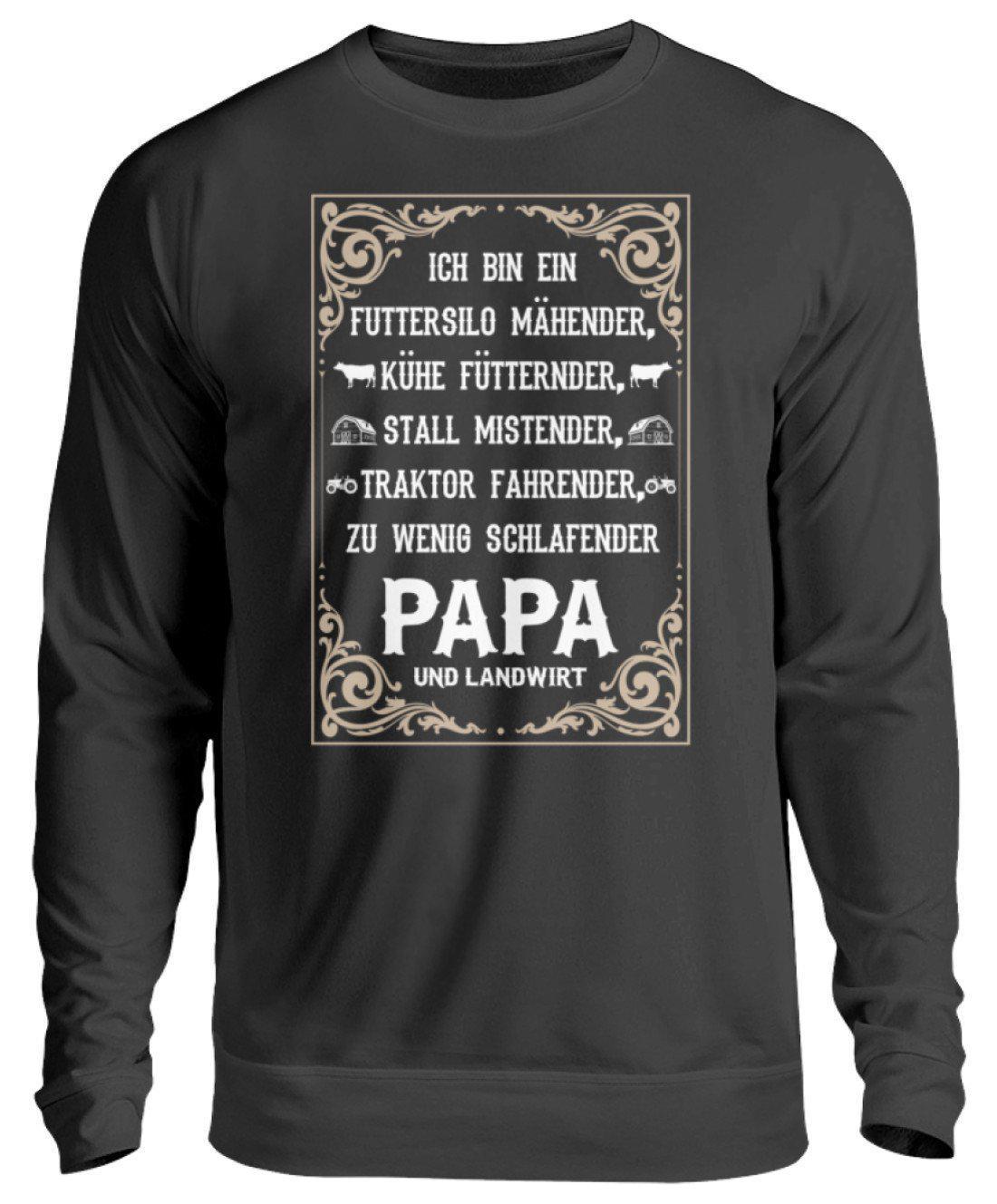 Ich bin Landwirt Papa · Unisex Sweatshirt Pullover-Unisex Sweatshirt-Jet Black-S-Agrarstarz