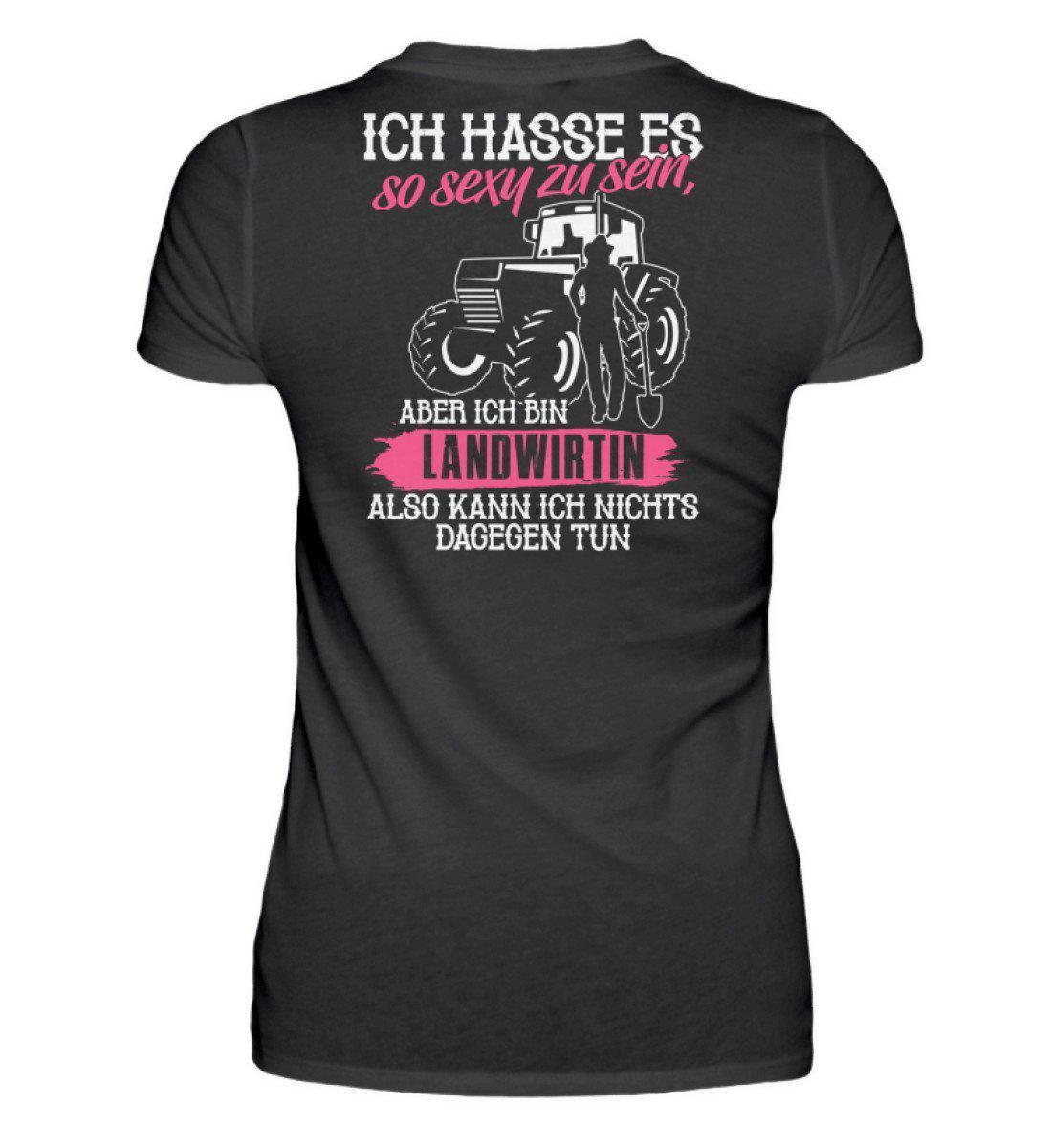 Ich bin Landwirtin · Damen T-Shirt-Damen Basic T-Shirt-Black-S-Agrarstarz