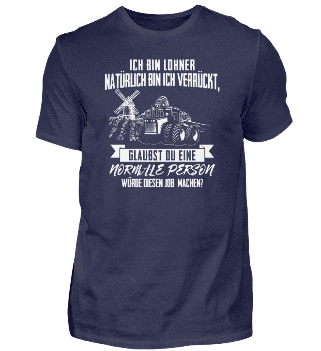 Ich bin Lohner · Herren T-Shirt-Herren Basic T-Shirt-Navy-S-Agrarstarz