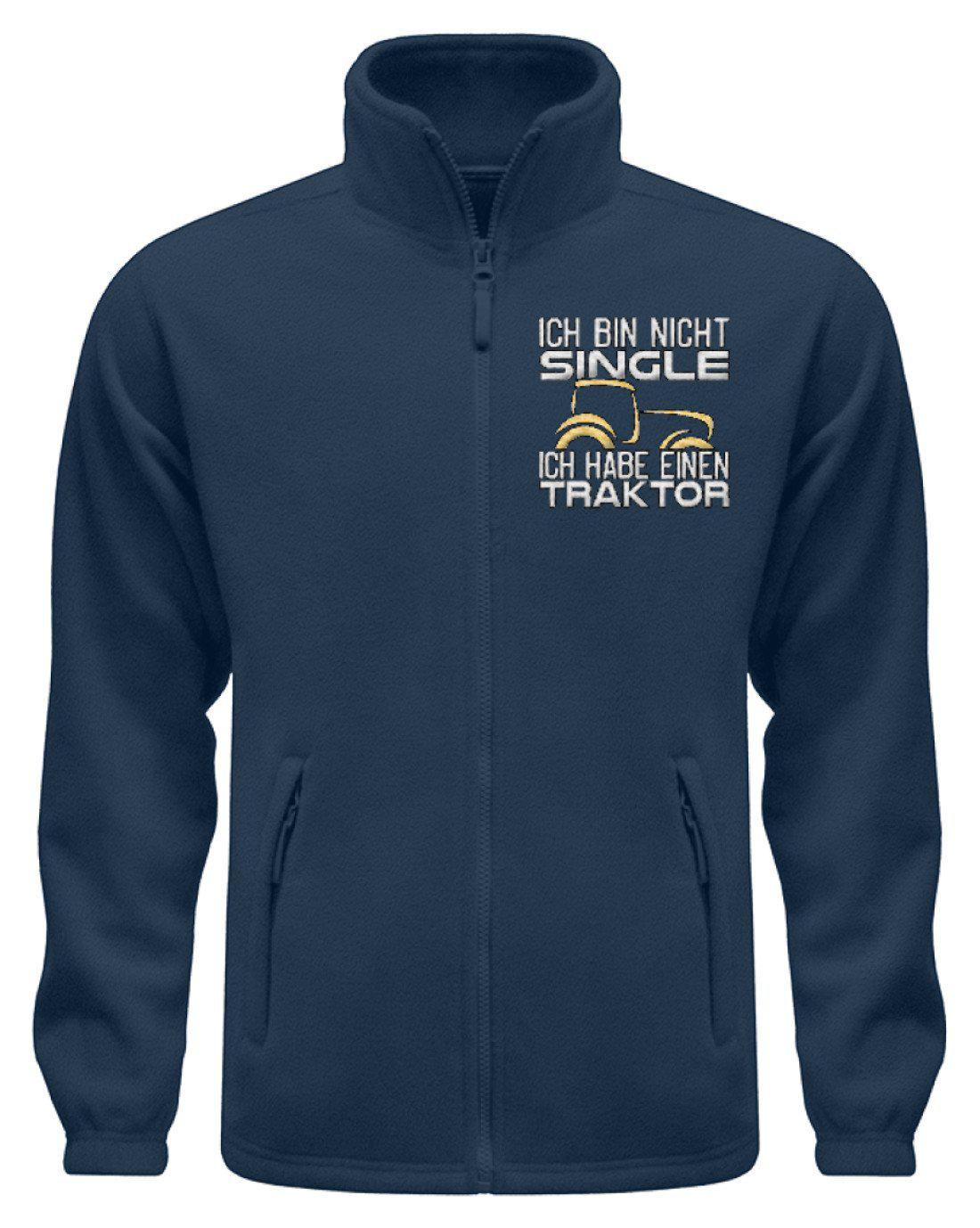 Ich bin nicht Single · Fleece Jacke mit Stick-Fleece Jacke mit Stick-Navy-S-Agrarstarz