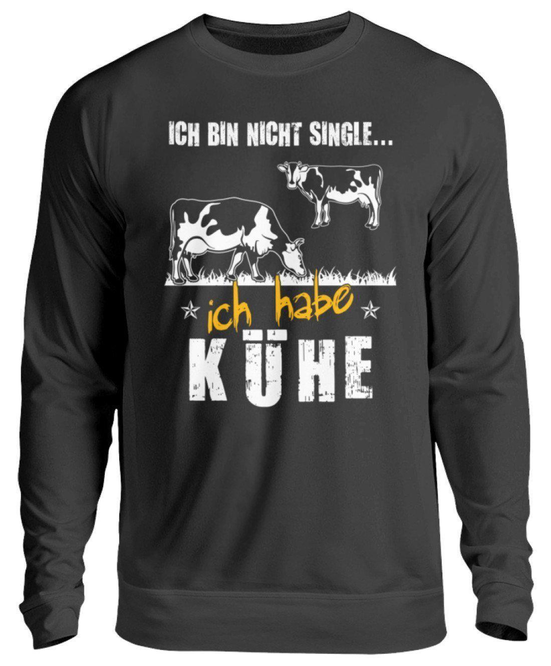 Ich bin nicht single Kühe · Unisex Sweatshirt Pullover-Unisex Sweatshirt-Jet Black-S-Agrarstarz