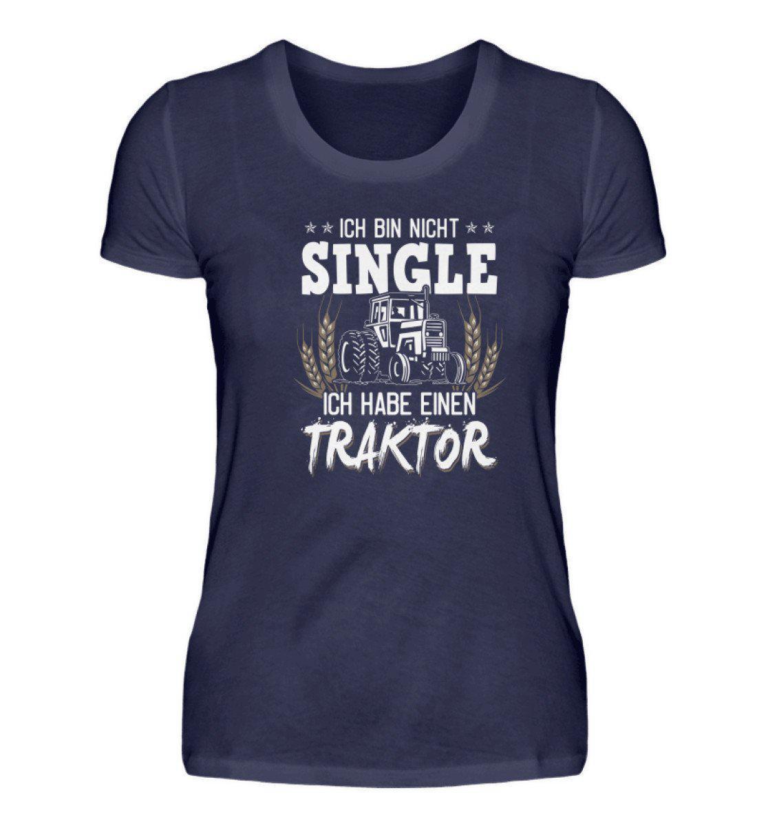 Ich bin nicht single Traktor · Damen T-Shirt-Damen Basic T-Shirt-Navy-S-Agrarstarz