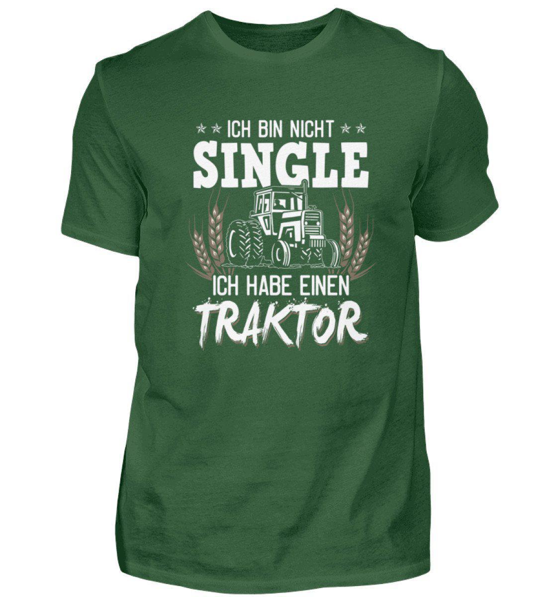 Ich bin nicht single Traktor · Herren T-Shirt-Herren Basic T-Shirt-Bottle Green-S-Agrarstarz