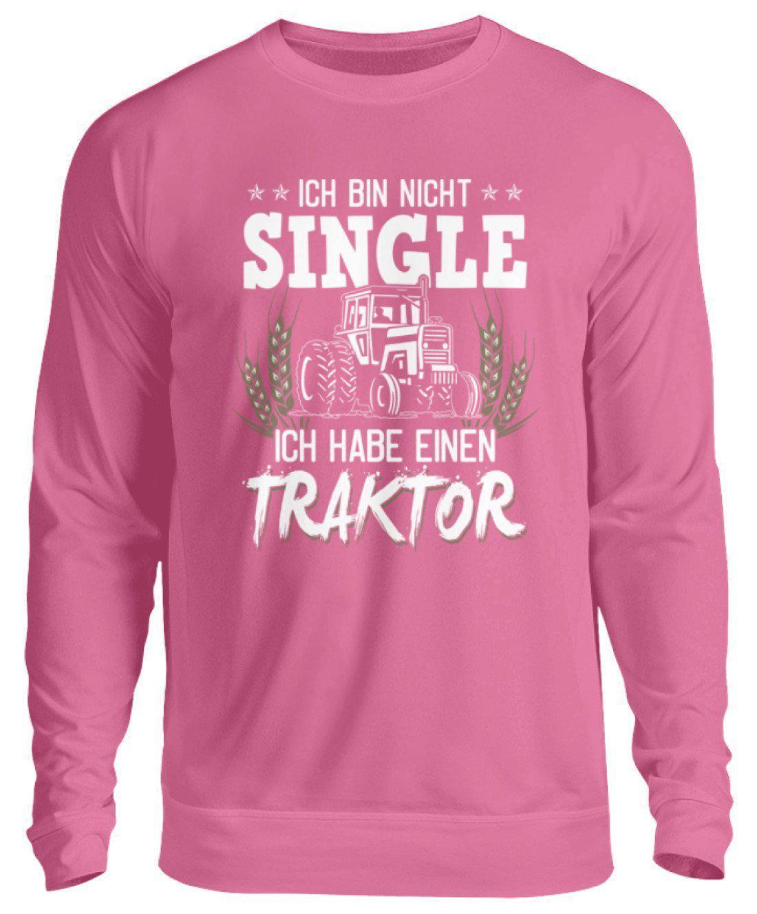 Ich bin nicht single Traktor · Unisex Sweatshirt Pullover-Unisex Sweatshirt-Candyfloss Pink-S-Agrarstarz