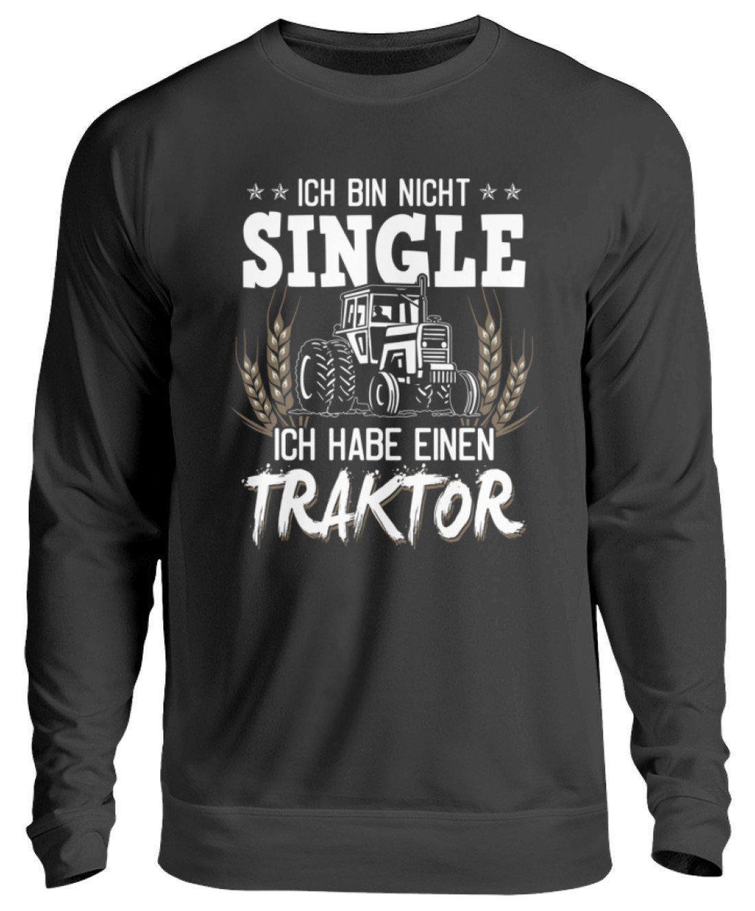 Ich bin nicht single Traktor · Unisex Sweatshirt Pullover-Unisex Sweatshirt-Jet Black-S-Agrarstarz