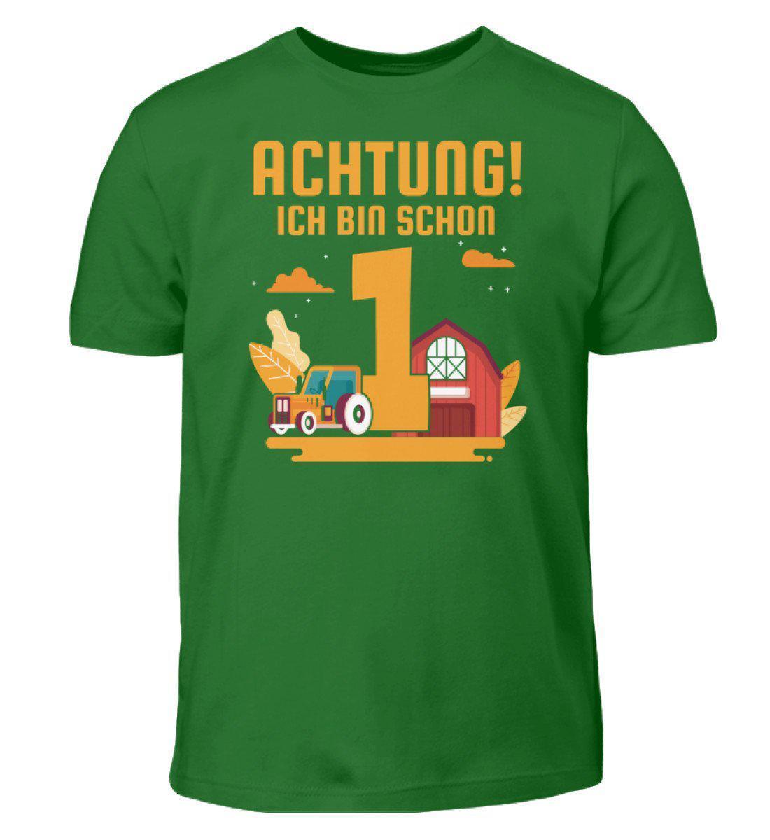 Ich bin schon 1 · Kinder T-Shirt-Kinder T-Shirt-Kelly Green-12/14 (152/164)-Agrarstarz