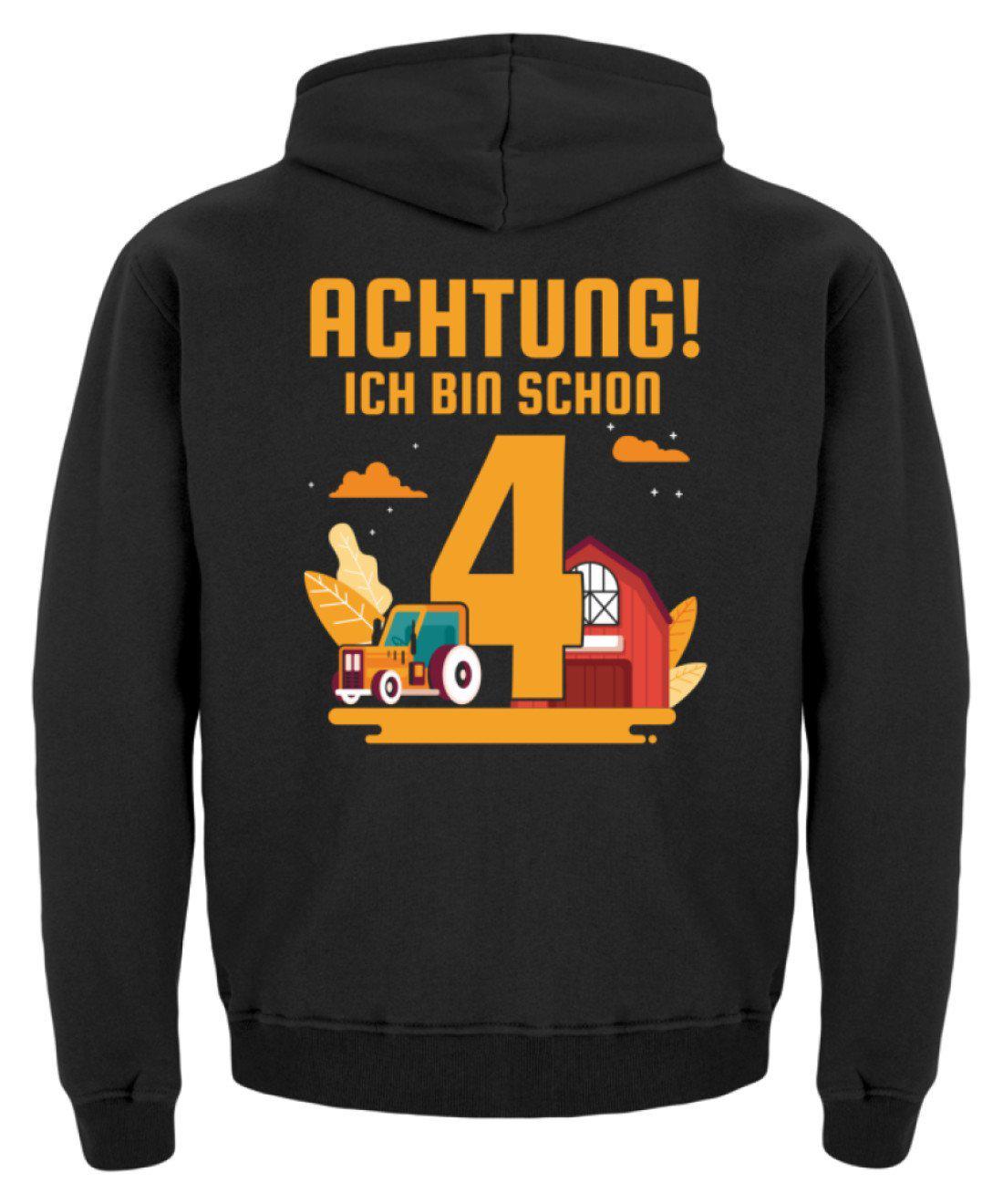 Ich bin schon 4 · Kinder Kapuzenpullover Hoodie-Kinder Hoodie-Agrarstarz