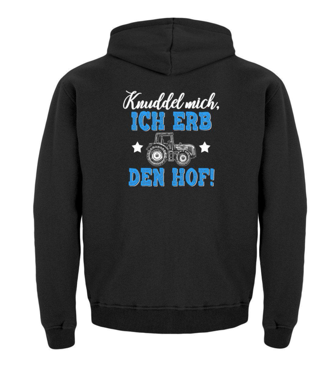 Ich erb den Hof · Kinder Kapuzenpullover Hoodie-Kinder Hoodie-Jet Black-12/14 (152/164)-Agrarstarz