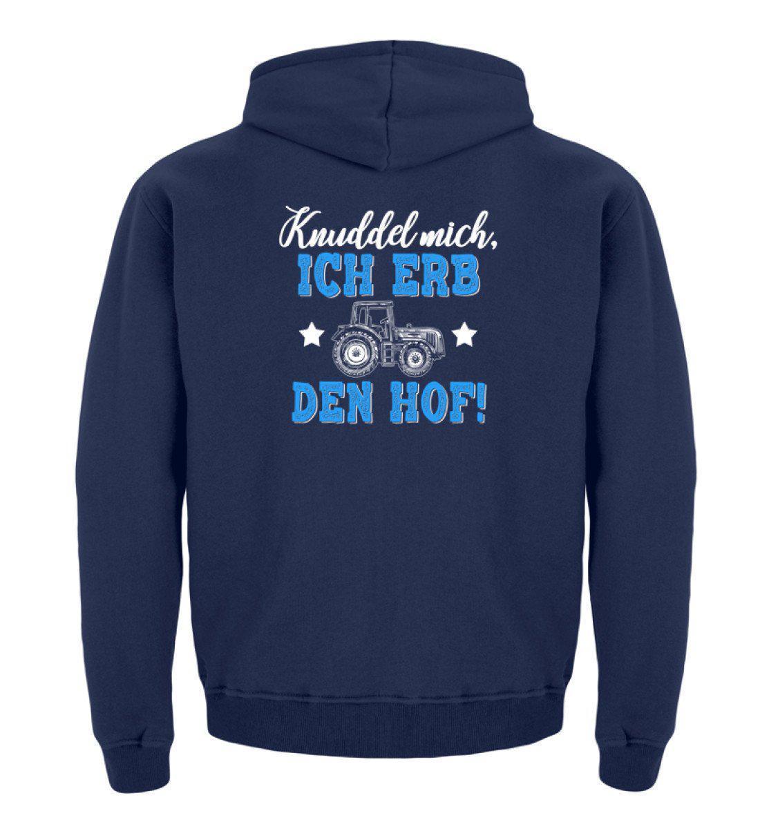 Ich erb den Hof · Kinder Kapuzenpullover Hoodie-Kinder Hoodie-New French Navy-12/14 (152/164)-Agrarstarz