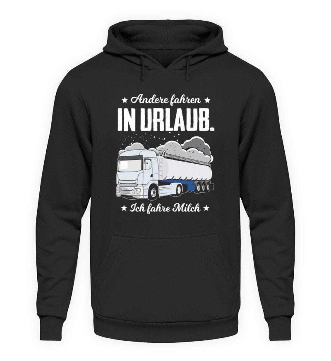 Ich fahre Milch · Unisex Kapuzenpullover Hoodie-Unisex Hoodie-Jet Black-S-Agrarstarz