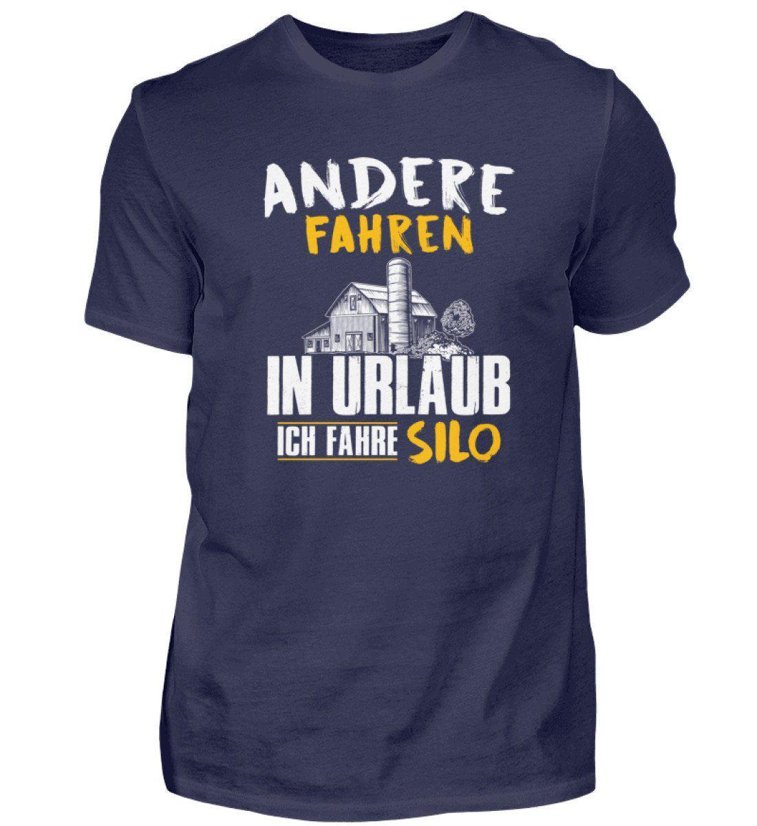Ich fahre Silo · Herren T-Shirt-Herren Basic T-Shirt-Navy-S-Agrarstarz
