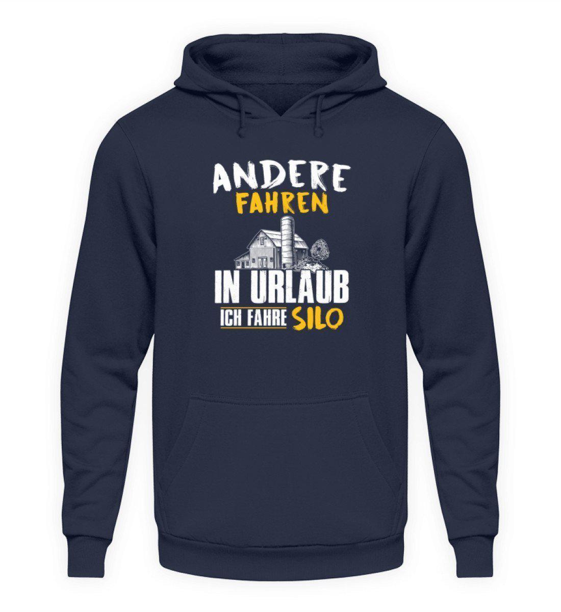 Ich fahre Silo · Unisex Kapuzenpullover Hoodie-Unisex Hoodie-Oxford Navy-L-Agrarstarz