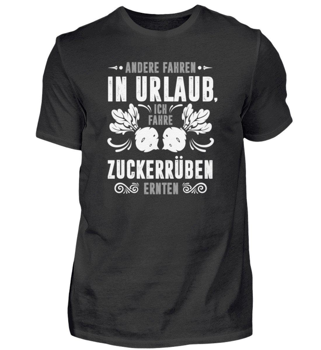 Ich fahre Zuckerrüben ernten · Herren T-Shirt-Herren Basic T-Shirt-Black-S-Agrarstarz